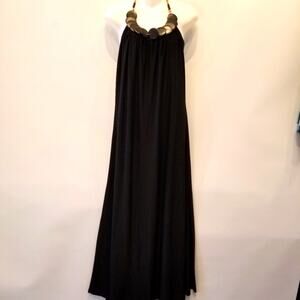 Sugar & Spice Black‎ Halter Dress Size L